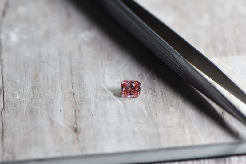 Natürlicher pinkfarbener Diamant