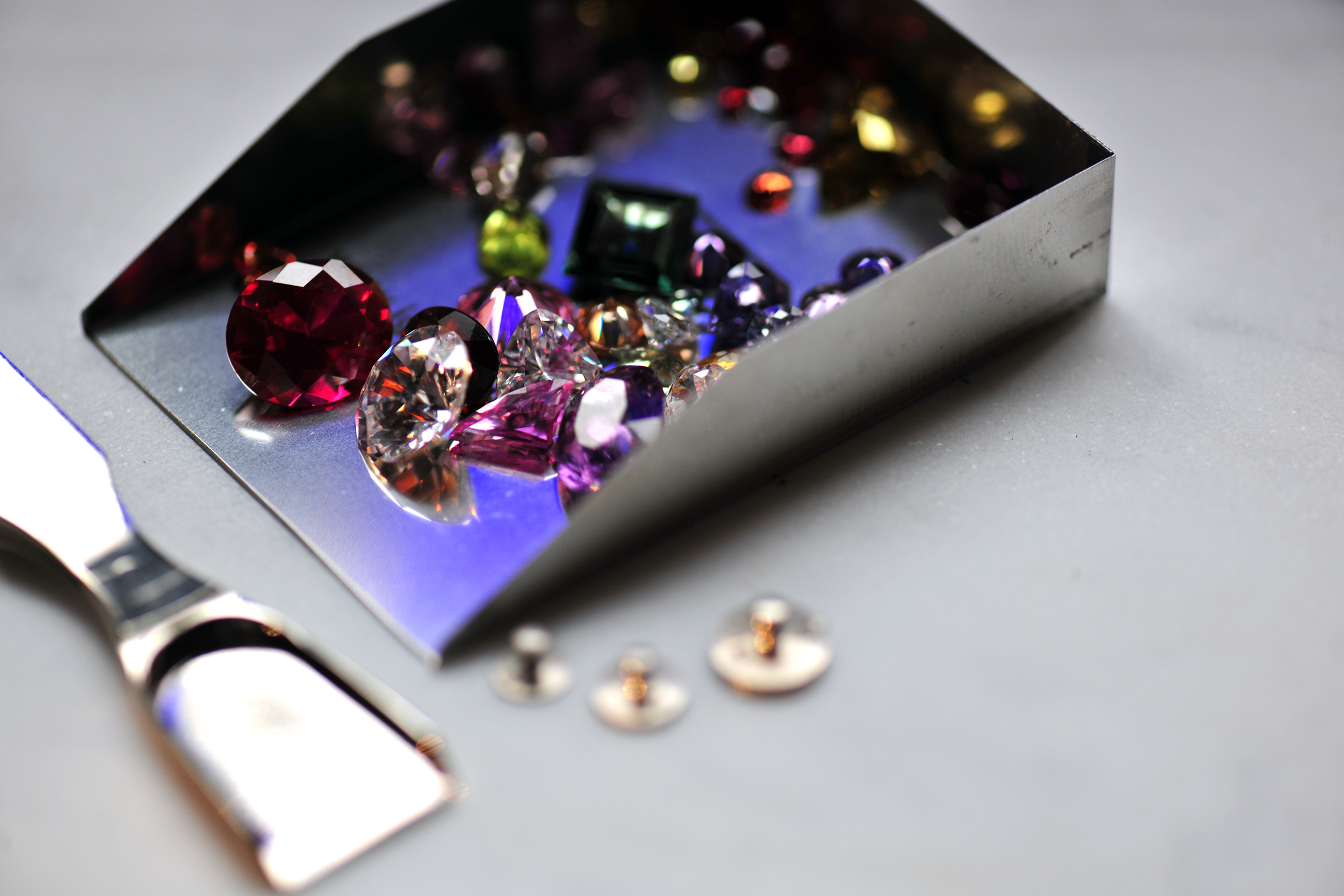 Diamanten in Schaufel